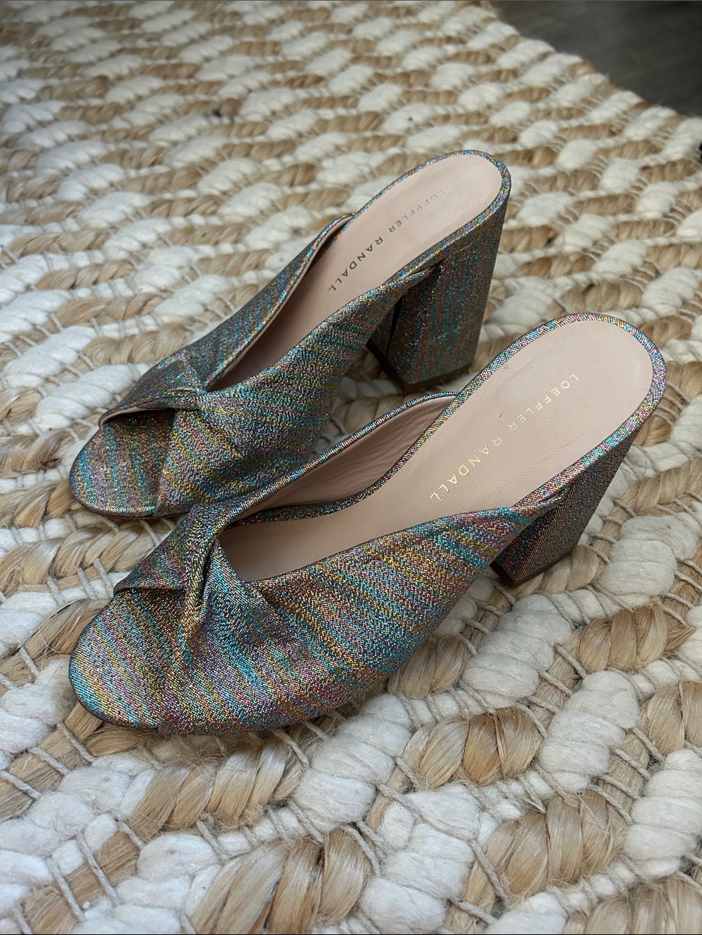 Loeffler Randall Iridescent Heels Sz 7
